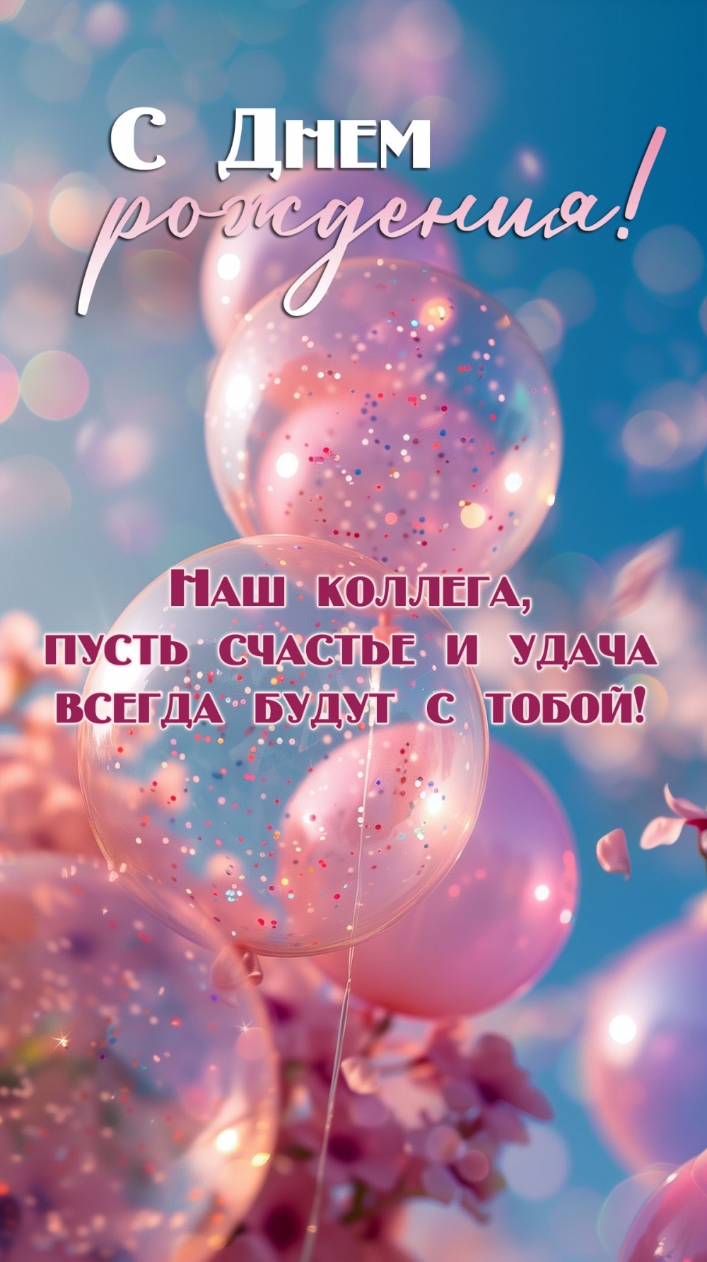 С Днем рождения! Наш коллега, счастья и удачи!