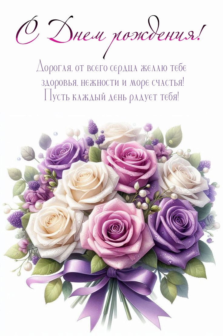 Открыть в полном размере Дорогая, от всего сердца желаю тебе здоровья!