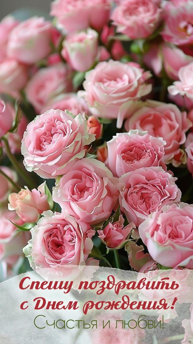 Открыть в полном размере Спешу поздравить с Днем рождения! Счастья и любви!