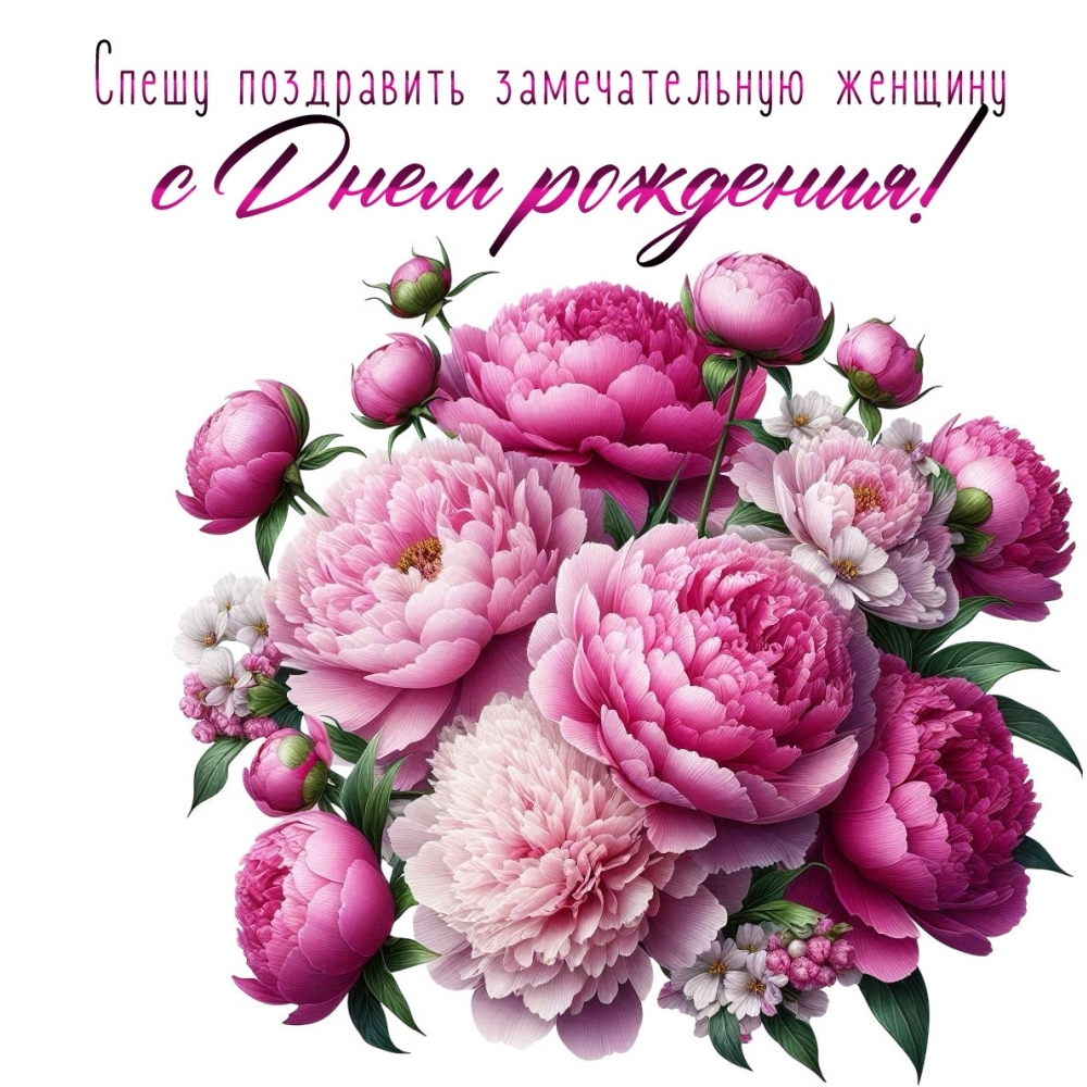 Открыть в полном размере Спешу поздравить замечательную женщину с Днем рождения!
