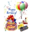 Happy Birthday! торт и шарики